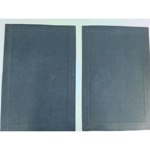 Rose Tree Forest Green Placemats With Gold Embroidery Set of 6 - Picture 2 of 6